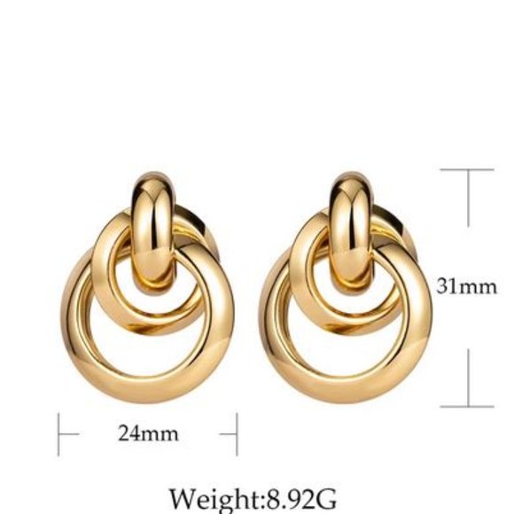 Vintage Hoop Earrings - Picture 2 of 4